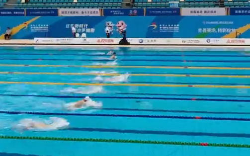 男子200米蛙泳，南宁选手廖家良进入决赛